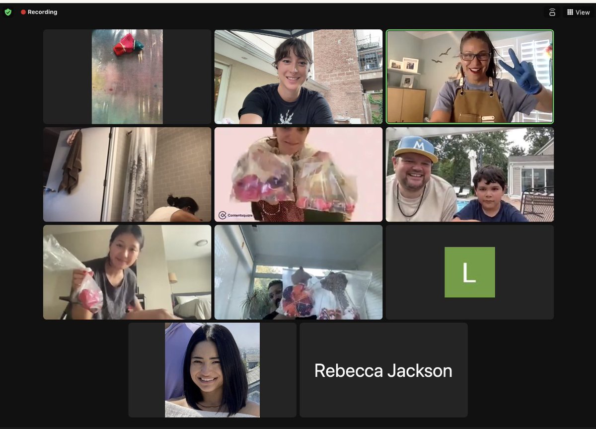 Contentsquare's tweet image. We had a great time at our virtual tie-dye party with the #CSquad!☀

#WeAreCSquad #Summer #CompanyCulture