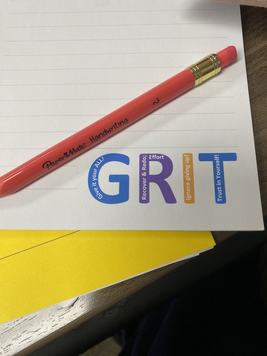 Virginia_Stout's tweet photo. My @PaperMate handwriting pencil is bringing GRIT to this installment of the Monday Papermate Pencil! 

#monday 
#pencil https://t.co/yruWWikkR9