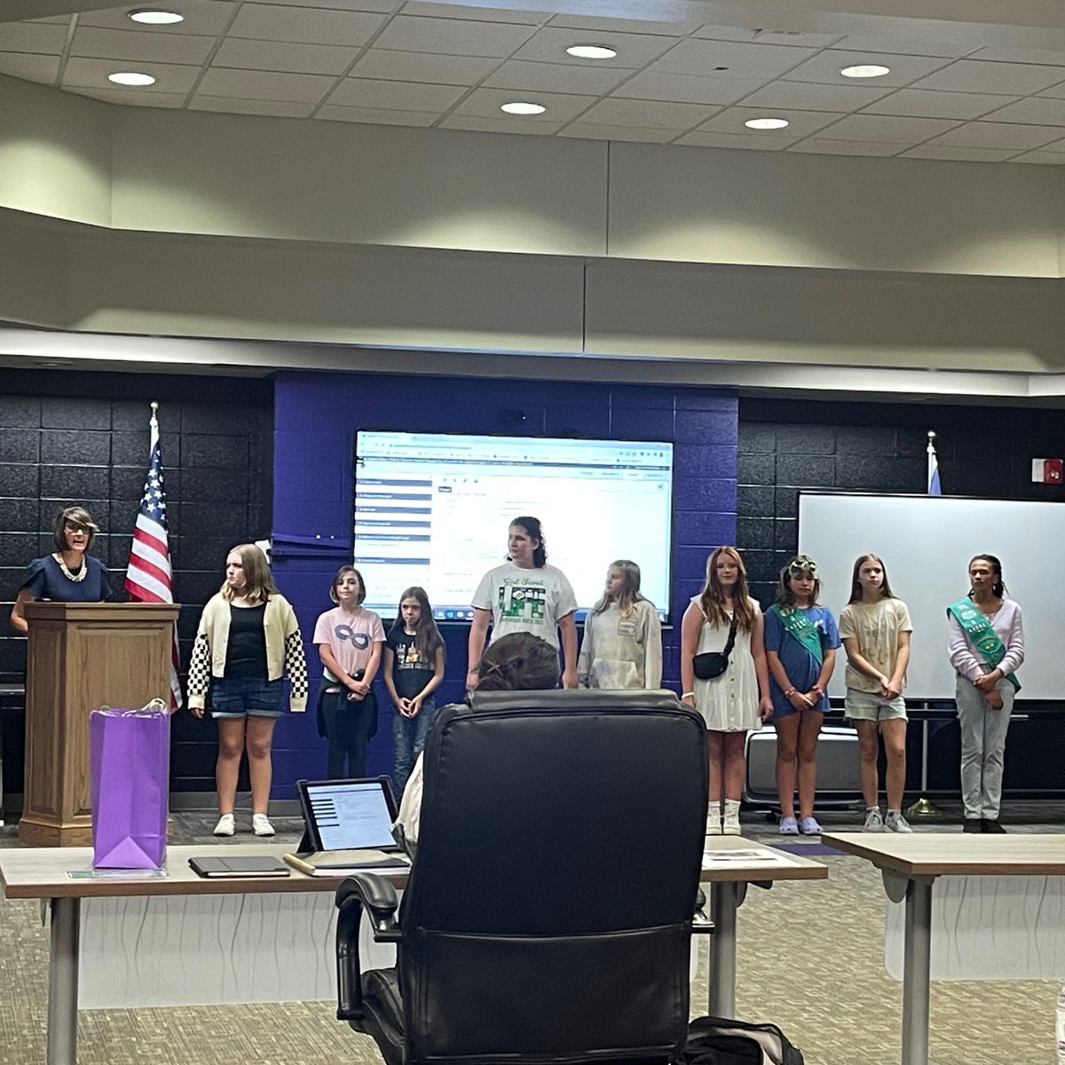 Future middle school pirates recognized at tonight’s board meeting! #gamechangers
