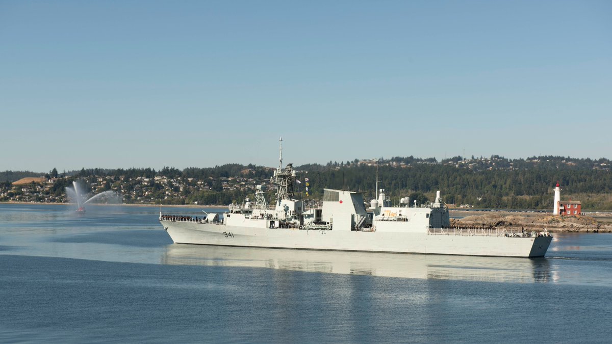 Fair winds and following seas! 🌏  
Today, #HMCSOttawa, #HMCSVancouver and #MVAsterix have set sail!  Our sailors will be engaging in vital exercises, fostering diplomatic ties, and showcasing the best of Canadian naval capability in the #IndoPacific. #HelpLeadFight 1/2