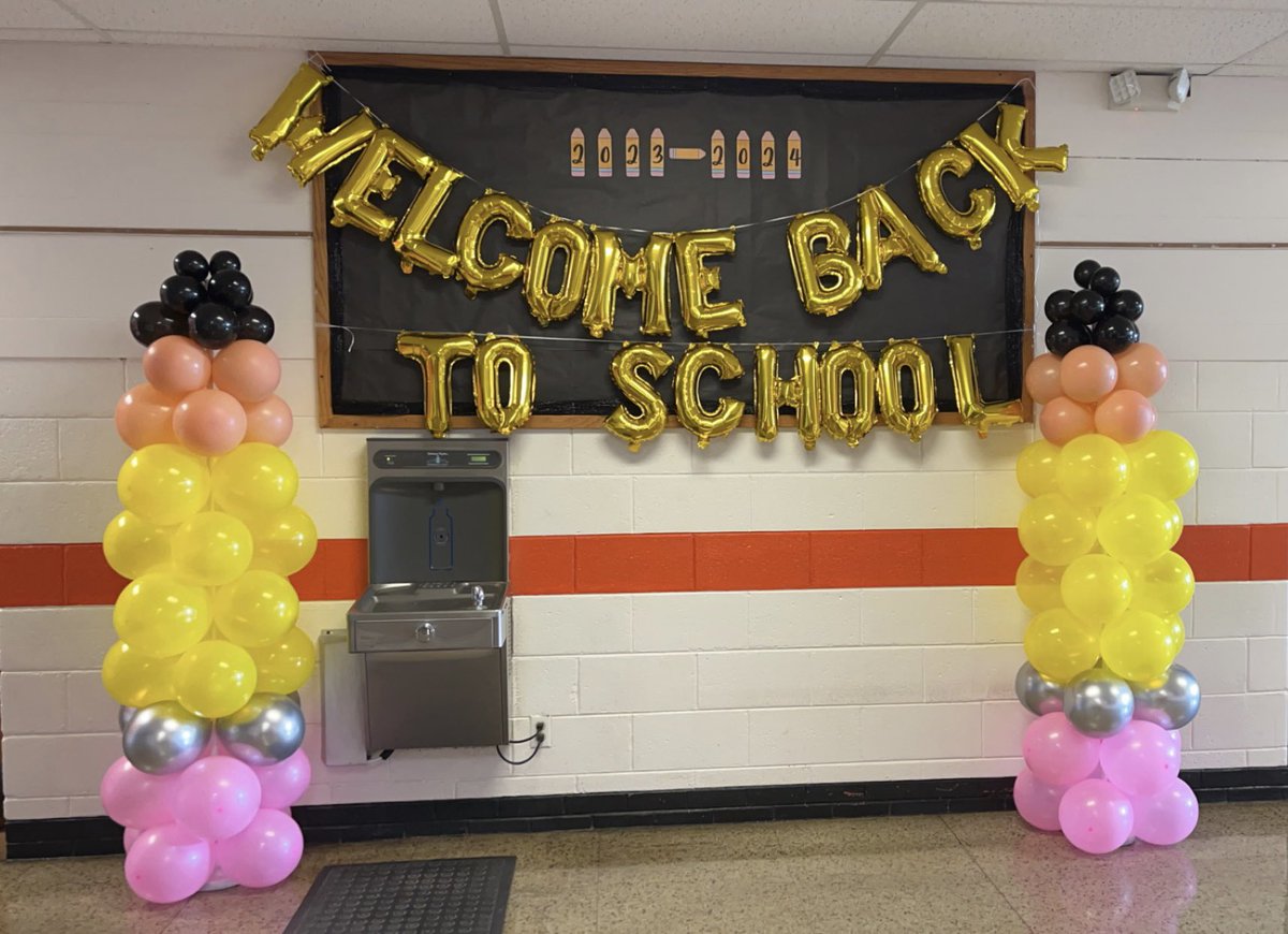 Bring on year 10! This year I’ll be stepping into a new role as 1/2 administrator &amp; 1/2 special educator. Teachers return to the building tomorrow &amp; students will fill the halls on Wednesday and I can’t wait! Shout out to my coworkers that helped me put this fun display up!