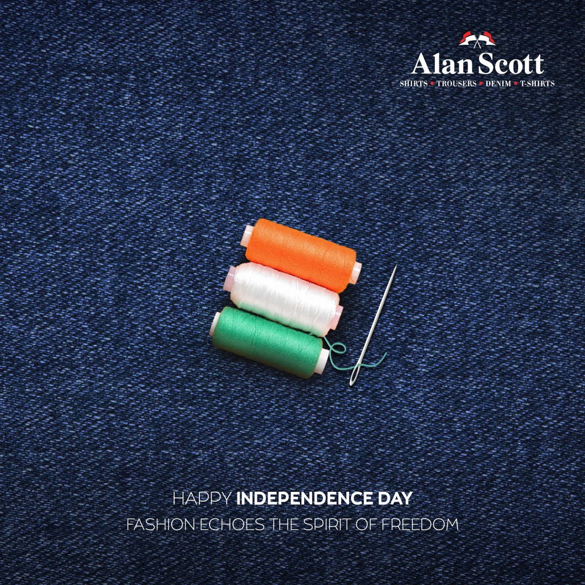 AlanScottIndia's tweet photo. Discover the freedom of choosing sensible
fashion over everything else! Here's a heartfelt
Independence Day wish from Alan Scott.

#HappyIndependence #IndependenceDay #freedom
#alanscott https://t.co/DnSAJB3kja