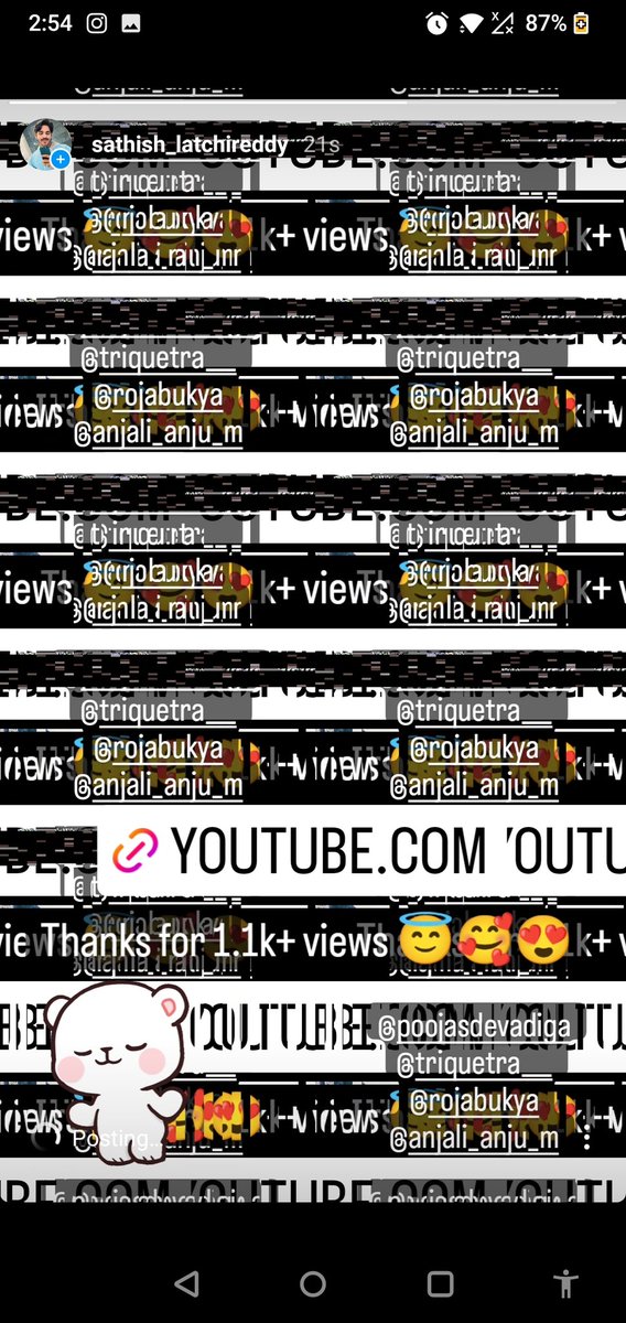 prince_of_mvgr's tweet image. While uploading a story on @instagram my #oneplusscreen is like below..dont know what's going on with it. Could you please help with it @OnePlus_IN @oneplus #oneplusissue #screenlines #OnePlus