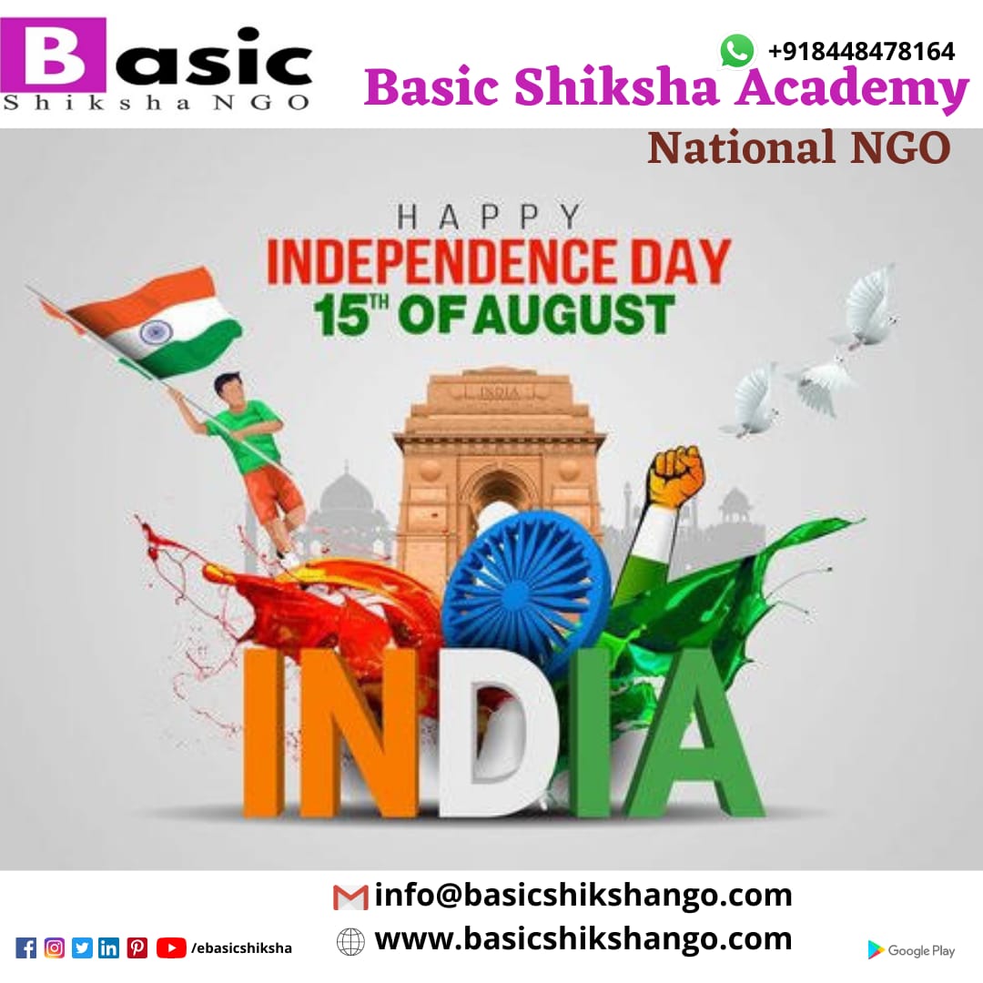BasicShikshaNGO's tweet photo. Happy Independence Day ๐ฎ๐ณ๐ฎ๐ณ
.
.
.
https://t.co/o1FF7bKwwa
.
.
.
#bsa #basicshikshaacademy #independenceday #15th_august #onlineplatform #freeeducation #azadi #onlinelearning #education #freeliveclasses #educational
@sanjaypurohit_1 @shivamgupta308 @noidatraffic @KavyaGarg18 https://t.co/f7yQGOhDJu