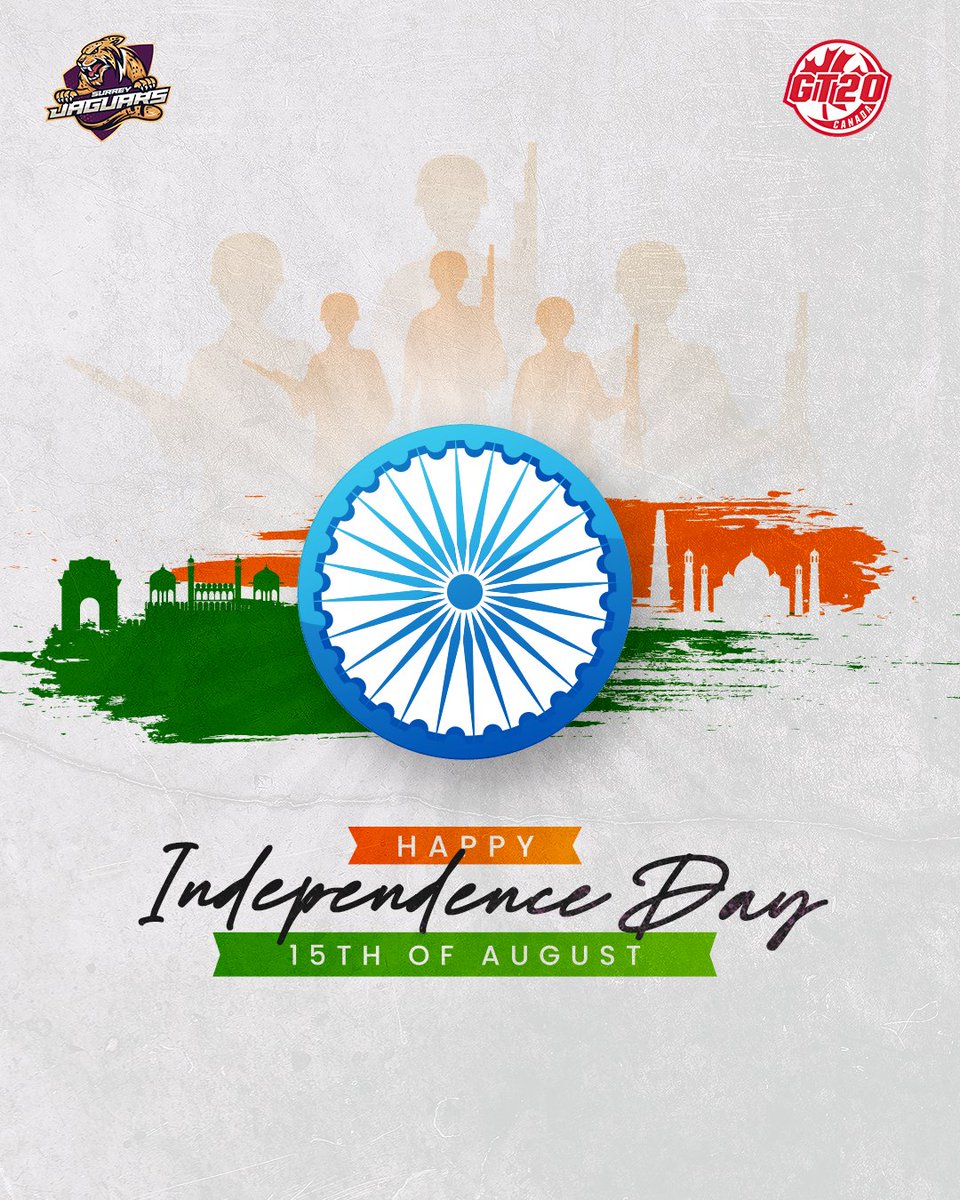 🇮🇳🎉 Happy Independence Day to India from the Surrey Jaguars!