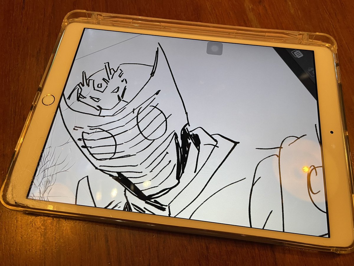 ipad壊れたから龍騎描いた