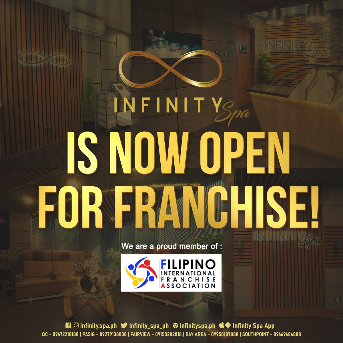 Our success story can be your success story. ✨ Own a Mancave today and help us build a better safe space for our Community in the Philippines. ♾ All interested parties can send an email to franchising@infinityspa.ph for inquiries. #InfinitySpa remains to be the largest chain…