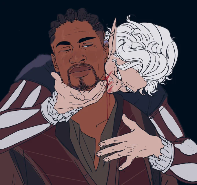 Hey! My dog recently had surgery and the stitches reopened and I've taken him to an emergency vet, so I've got more vet bills to pay. I'm taking as many of these as I can right now. I can draw your bg3 characters! I like doing fantasy character portraits as well  