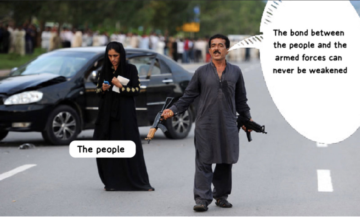 faisal_parla's tweet image. Heavily armed man makes menacing threats.