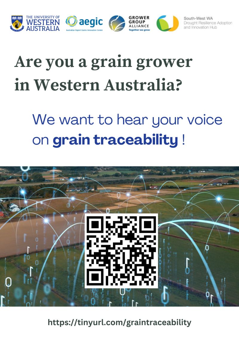 📢 Are you a grain grower in WA?

We want to hear your voice on grain traceability 🌾

Here is a 15-minute survey. Jump in; give us your views ✍

tinyurl.com/graintraceabil…

What you say and what consumers say will influence what might unfold regarding traceability.