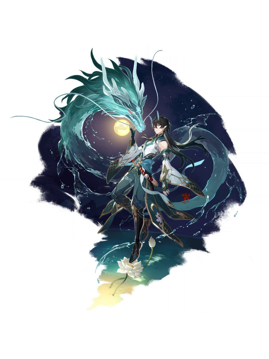 danhengpics's tweet photo. he literally has the prettiest splash arts https://t.co/6EhHaGAN5M