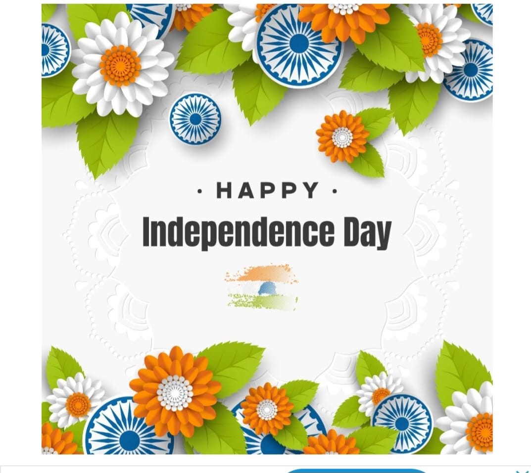 🇮🇳🇮🇳🇮🇳🇮🇳
On our independence day today, We remember the sacrifices of freedom fighters who gave their lives for the country. We are enjoying the fruits of their struggle. Our heartfelt gratitude for them and their families 🙏🏼
*HAPPY INDEPENDENCE DAY TO ALL*
Deepti Sharma 
🇮🇳🇮🇳🇮🇳