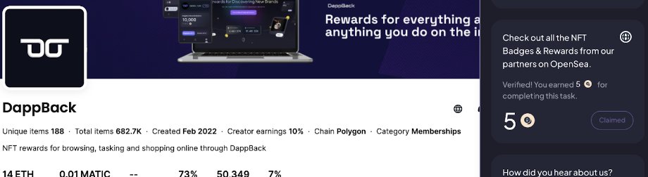ThomasBouj's tweet photo. I just visited OpeanSea and was able to earn 5 DappBack coins from this that I can redeem for cash, crypto, NFTs, and more! @DappBackHQ https://t.co/sr8ukp8ZE7