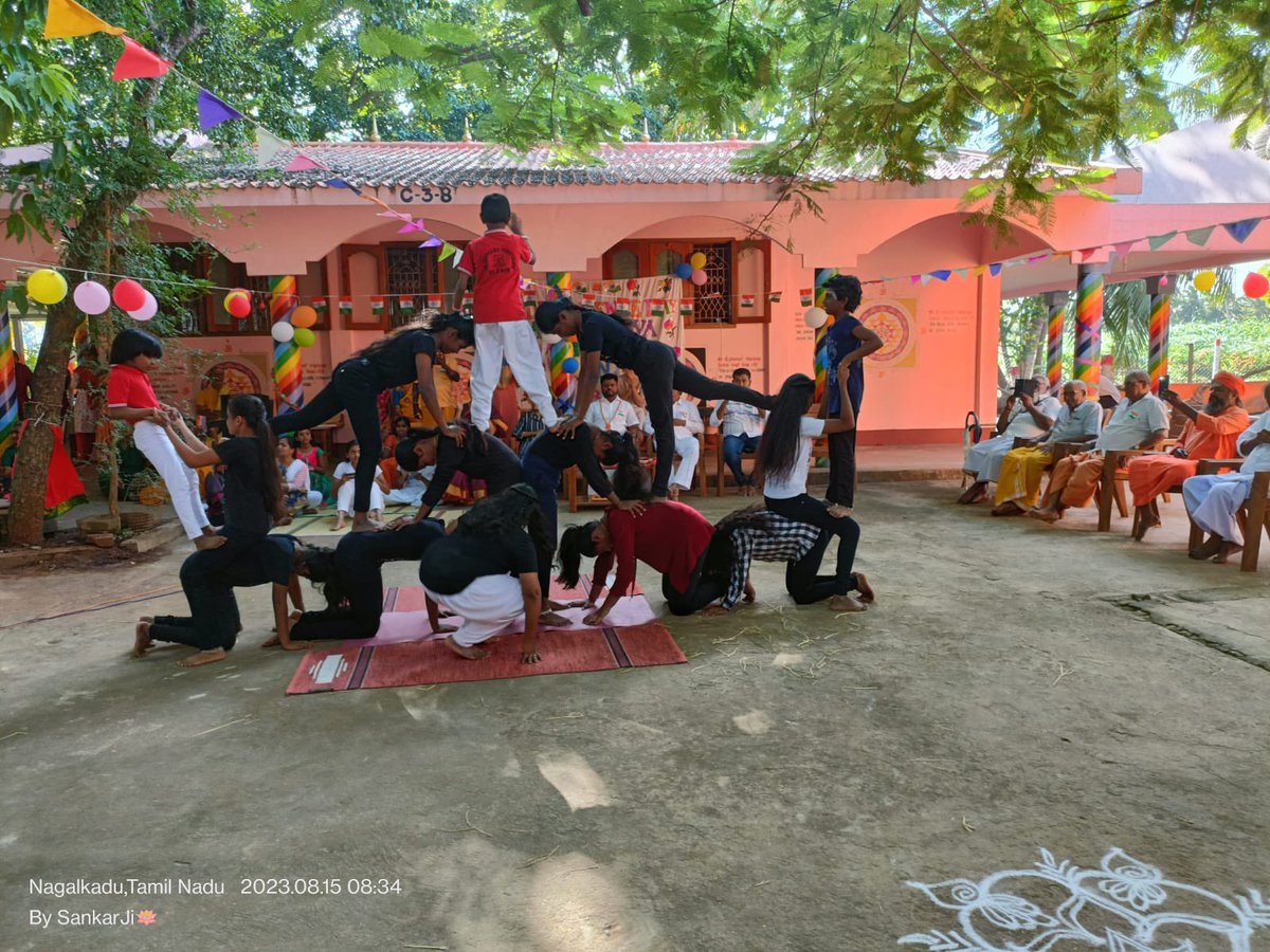 AnanthAyyasamy's tweet photo. Privilege in participating in the  Independence Day celebrations at https://t.co/GidbtXTBxp earlier this morning! 
The ashram is not only a place for meditation, spiritual discourse but also provides shelter and integrated education to numerous disadvantaged children; also has a koshala!

India will not only be an economic powerhouse but also the cultural, spiritual capital of the world and the place for humanity, thanks to Ashrams like this. 

Jai Hind!