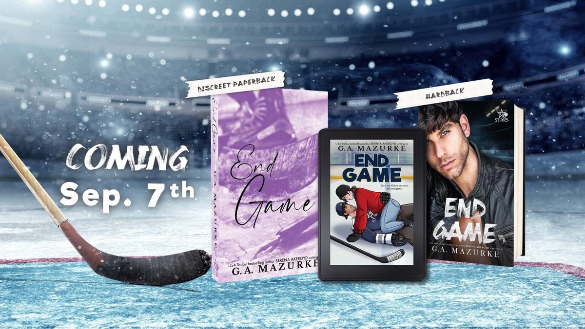 bookameme's tweet photo. #CoverReveal 

End Game by @SerenaAkeroyd writing as G.A. Mazurke

She’s my lifeline, my rock, my end game. 

End Game by Serena Akeroyd w/a G.A. Mazurke 
https://t.co/NixLjTG0As

 #HockeyRomance #SerenaAkeroyd  #ContemporaryRomance #NewYorkStars #TBR https://t.co/bfdUDAVjoX