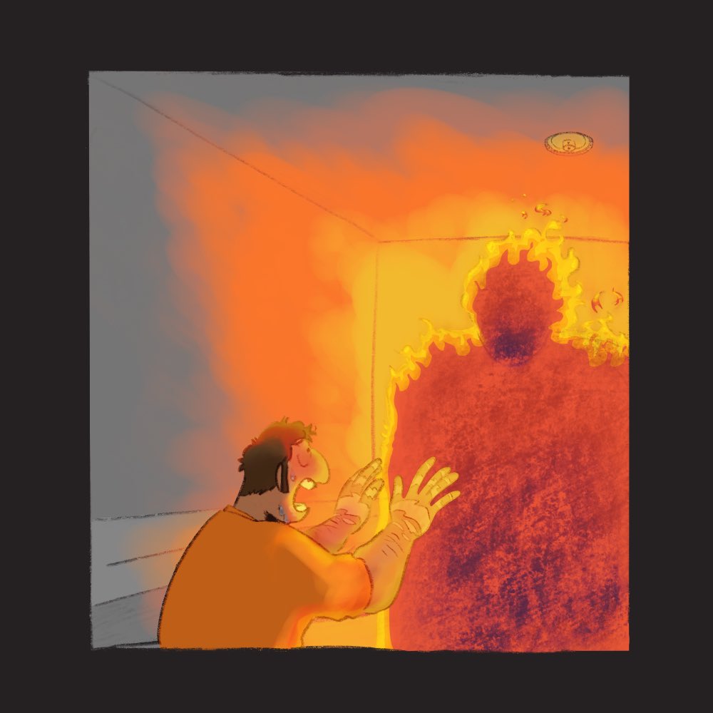 yote_notes's tweet photo. will he burn ? #SCP #SCPFoundation #scpoc #scpocs #scp457 #SCPContainmentBreach #dclass #scientist #Procreate https://t.co/AgogPwjTOy
