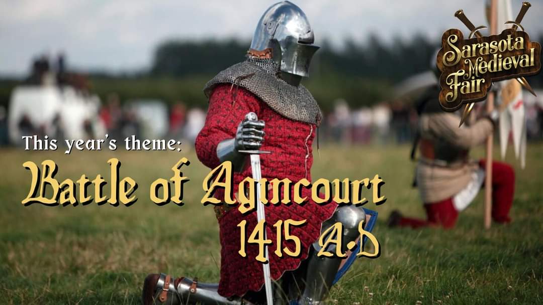 Join the Battle of Agincourt, 1415 A.D., and choose your side - defend France or unite with the English invaders! 🇫🇷🏴󠁧󠁢󠁥󠁮󠁧󠁿Honor, glory, and adventure await at our new 47-acre home, Woods of Mallaranny. Save $7 off each adult ticket using promo code GETMEDIEVAL23.