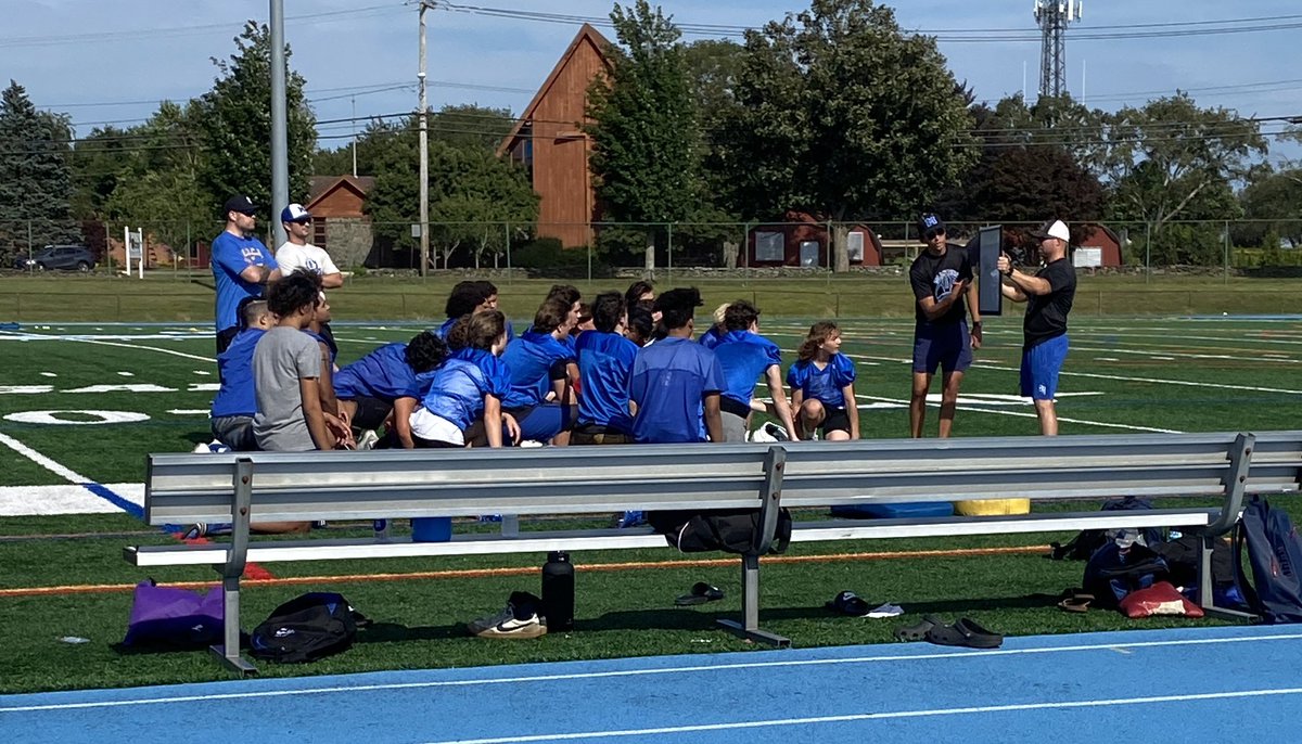 Great day today with <a href="/CoachKestler/">Coach Kes</a> and his MHS football team opening up our 2023 Fall sports season! #weareislanders <a href="/RIIL_sports/">RIIL</a> <a href="/EricRueb/">Eric Rueb</a>