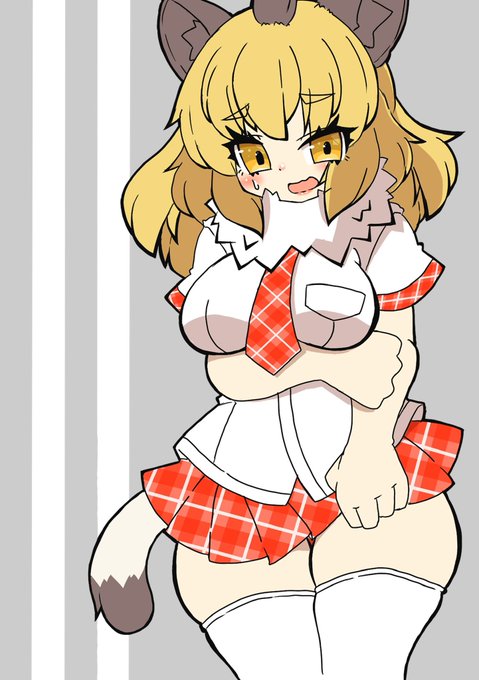 でかい膨らみを見られて困惑しちゃうライオンちゃん
「隊長〜これそんなに気になるの〜?」
(けものフレンズ) 