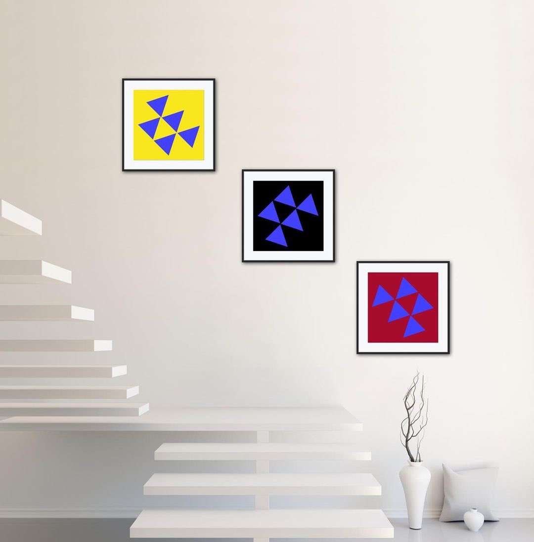 Triangular Trio #artist #artontwitter #artforsale #Derbyshire