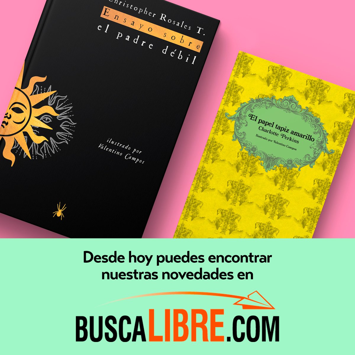 ViudaNegraEd's tweet photo. Atención, atención, que desde hoy ya puedes encontrar nuestras novedades en Buscalibre (@buscalibre ) junto al resto de nuestro catálogo.

🕷. https://t.co/SfBpGSeE2E