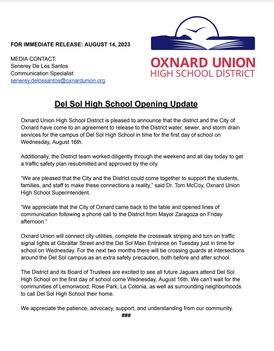 OxnardUnion tweet media
