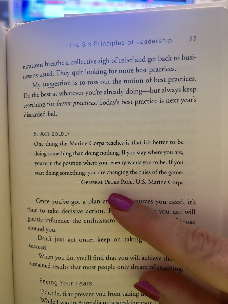 When you personally know the person quoted in a leadership book … 🥰

It pairs well with this quote from today’s back to school meeting: “if better is possible, good is not enough.”