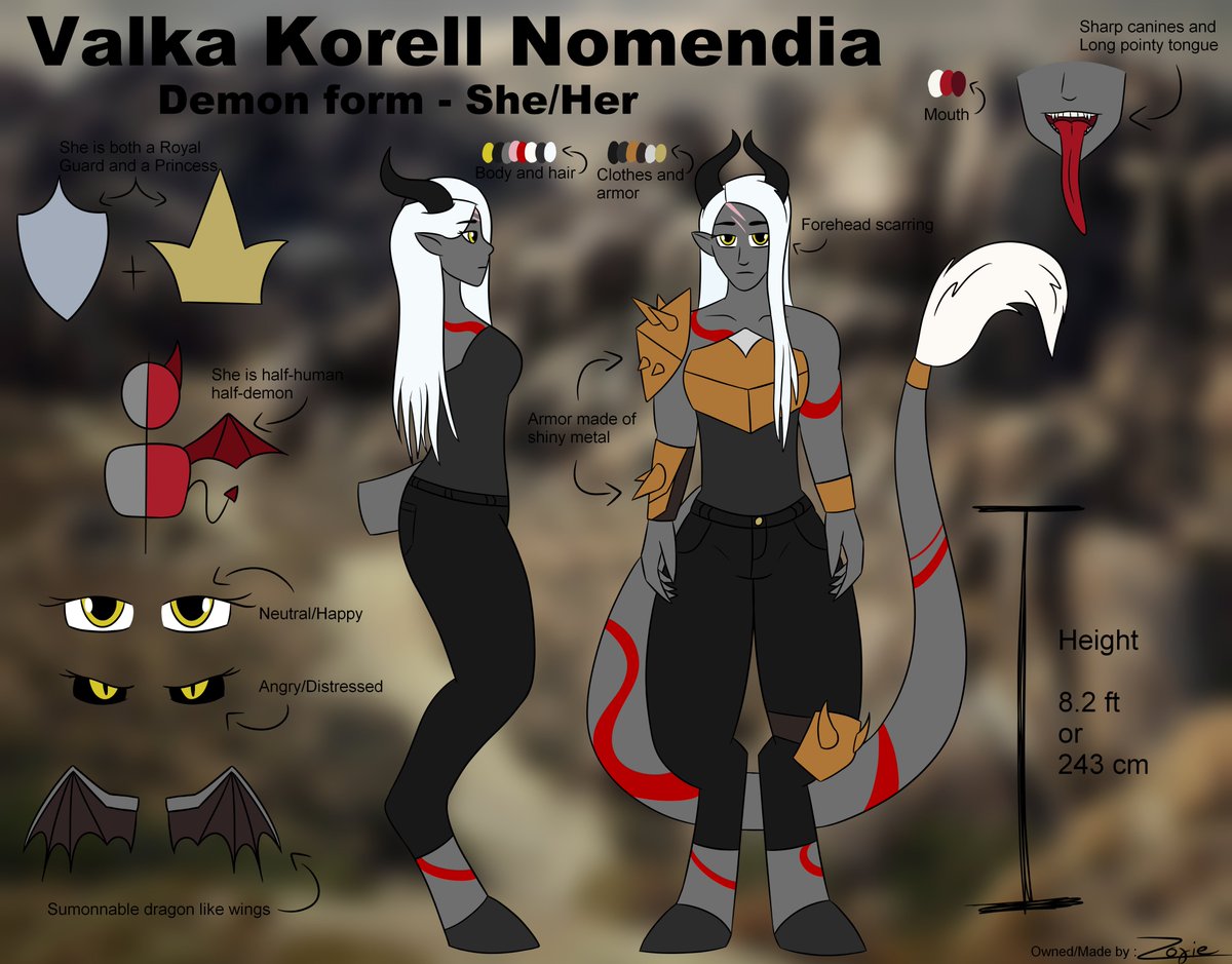Zoxie8's tweet photo. I have been putting off this ref for a while now, but I finally sat down and finished it. Here is Valka Nomendia! She is Alzenia's older sister! 💙 https://t.co/ioAnicLUEK