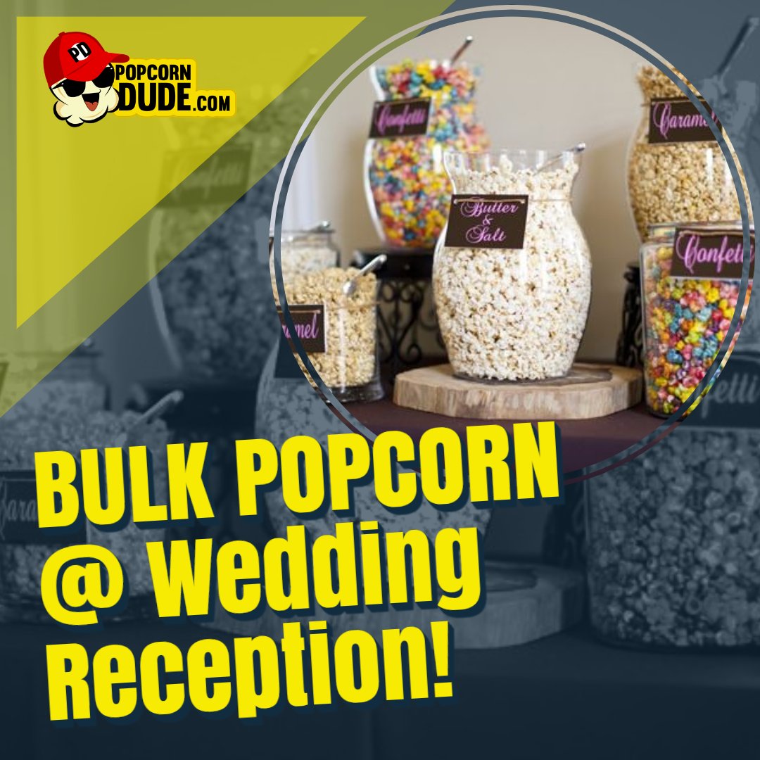 popcorndude2's tweet photo. #wedding #weddingreception IDEA!  Ck out our site for BULK popcorn>> https://t.co/uhjHcgZikf https://t.co/qFtolqdEXs