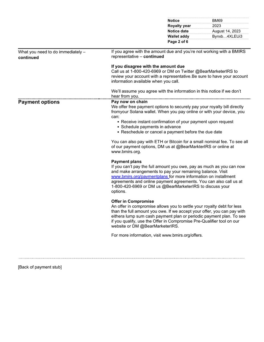 Bear Marketer IRS tweet media