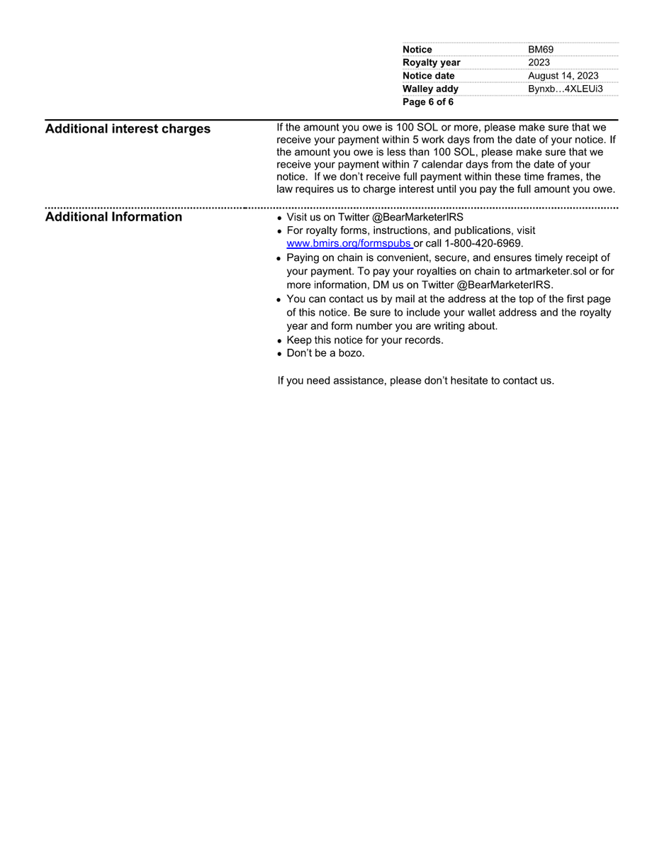 Bear Marketer IRS tweet media