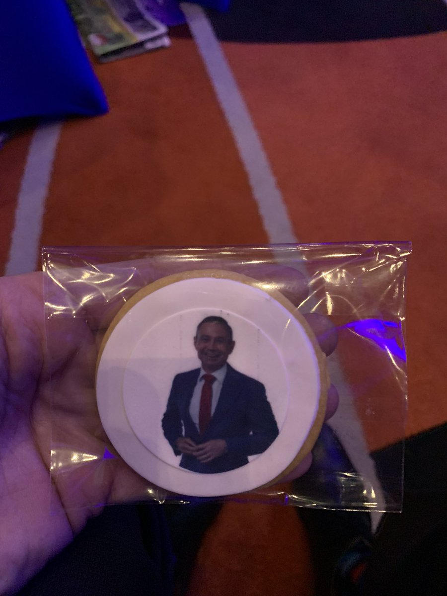 RussellJQuinn's tweet photo. @RogerCookMLA welcomed by old sparring partner and friend, editor in chief @AnthDeCeglie at @westaustralian #leadershipmatters breakfast; his maiden keynote speech after 10 weeks in the gig! Diversifying WA’s economy and energy transformation key messages. Enjoy the Cook cookie! https://t.co/WSnlB23WAv