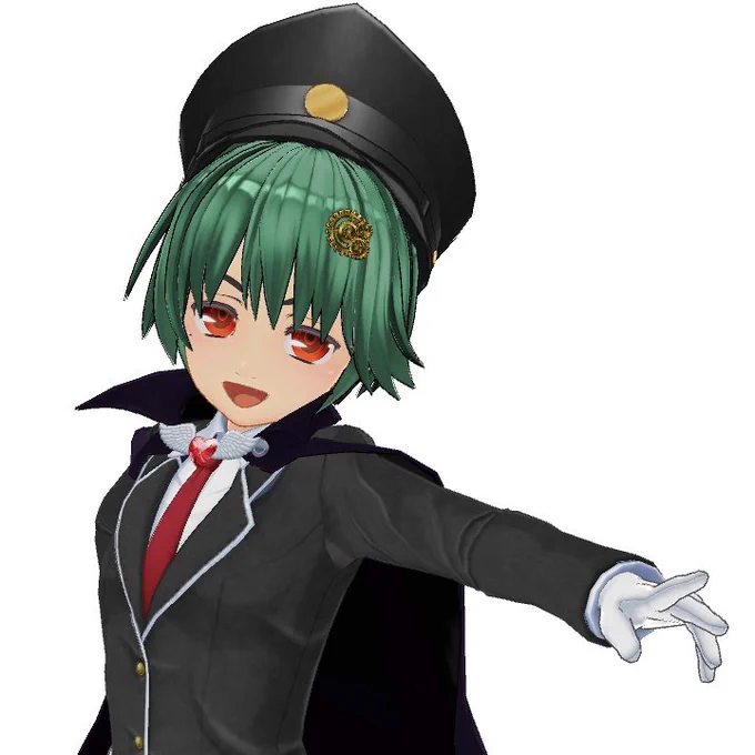 ナチスのコスプレ? ブレザーにマントと学帽ですよ