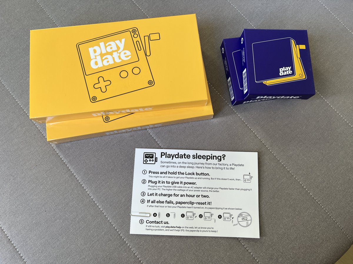 eak's tweet image. Thank you @playdate !!