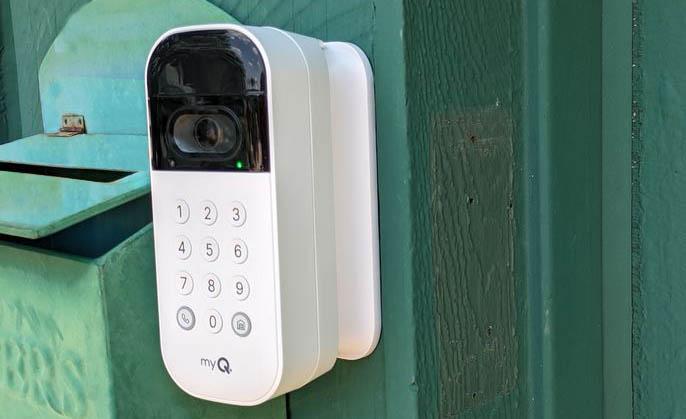 myQ Smart Garage Video Keypad - complete security for your garage door. .  #tech #gadgets #garage #82 bit.ly/3O2g1EM