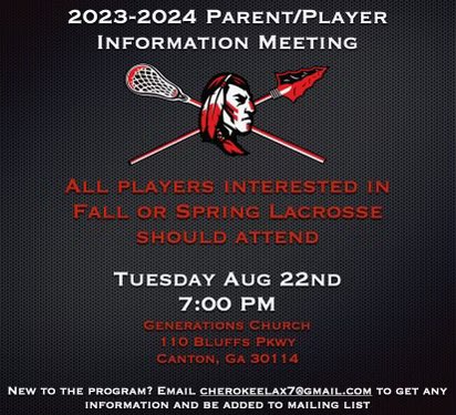 Interested in playing boys lacrosse this fall or spring?? Come see us next Tuesday night!