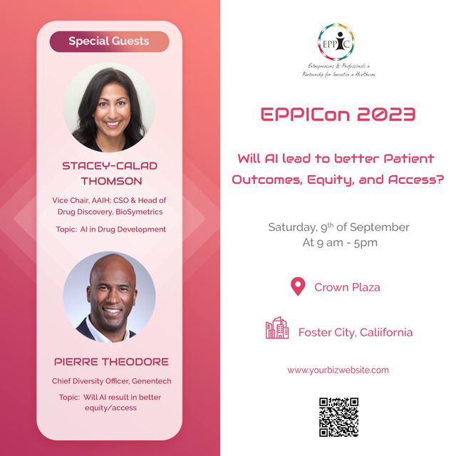 EPPICON 2023 is back! This year we will discuss, "Will AI lead to better Patient Outcomes,Equity and Access?" at the Crowne Plaza in Foster City. Registration open: eppicglobal.org/engage/calenda…