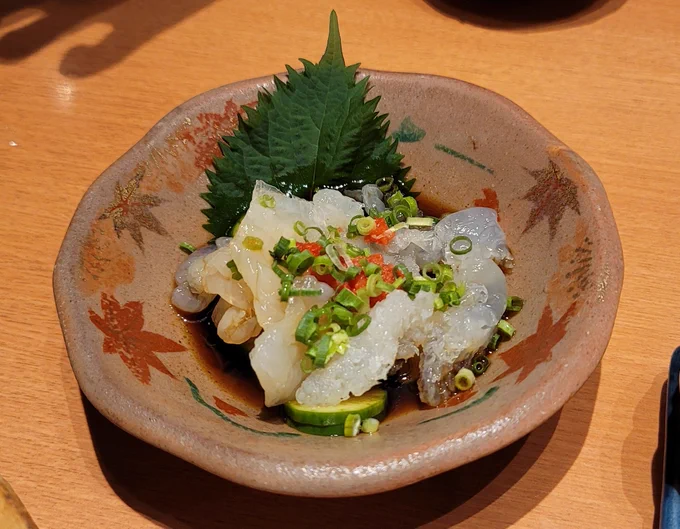 くらげポン酢うまかった。