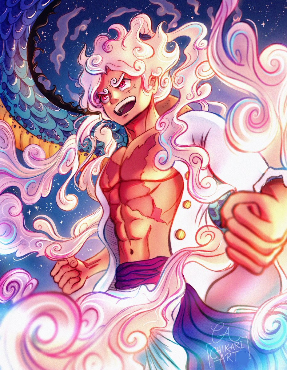 The dawn is here ☀️✨ #gear5 #luffy #onepiece #onepiece1071