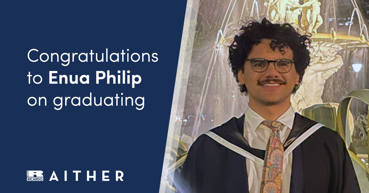 Join us in congratulating Enua Philip, Analyst at Aither (a Ricardo plc company) and part of our Water Markets team, on graduating from the University of Melbourne with a Bachelor of Science in Environmental Engineering Systems.

#MakeBetterDecisions #Graduation