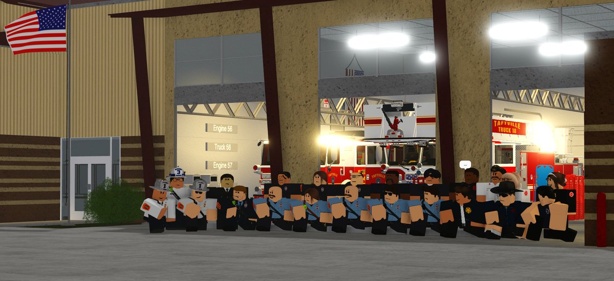 CFD_RBLX's tweet image. The Chicago Fire Department headed to Taftville, Colorado and visited Firehouse 56 and spent the shift with the team. learning a few new skills seeing how they work together. Credit to those who took the photos from the department. #RobloxChicago #Taftville #Roblox