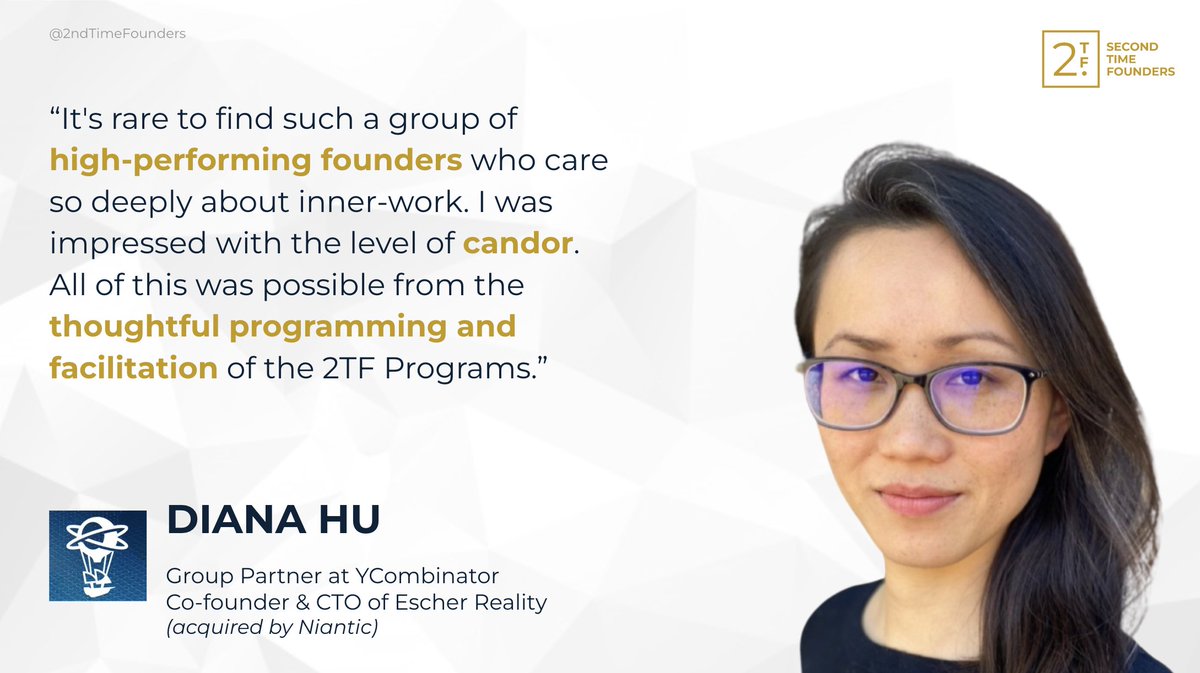 2ndTimeFounders's tweet photo. Hear directly from our 2TF Leadership Forum founder graduates as they share their journey and insights gained from the program, highlighting the power of conscious leadership. Don't miss out! Apply now: https://t.co/tZxMHDIq5g 
#SeasonedFounder #2TFForum #Leadership https://t.co/twTJkP4ozn