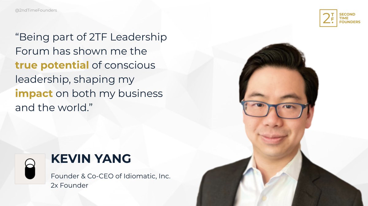 Hear directly from our 2TF Leadership Forum founder graduates as they share their journey and insights gained from the program, highlighting the power of conscious leadership. Don't miss out! Apply now: secondtimefounders.com/2tf-forum-appl… #SeasonedFounder #2TFForum #Leadership