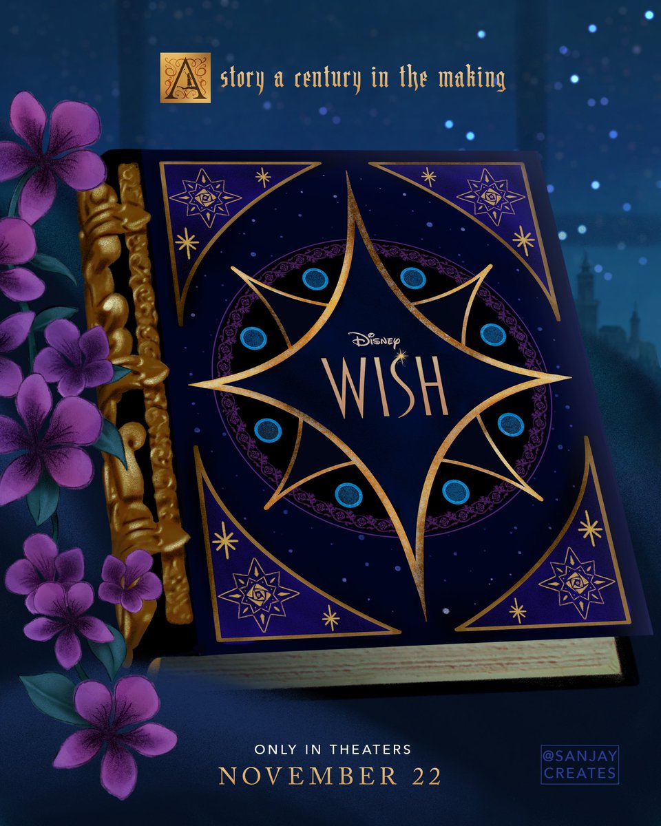 New poster for Disney’s WISH

Designed and illustrated by me in celebration of the film being 100 days away! 

#DisneyWish #WishMovie #Wish
#100YearsOfDisneyAnimation #Disney100