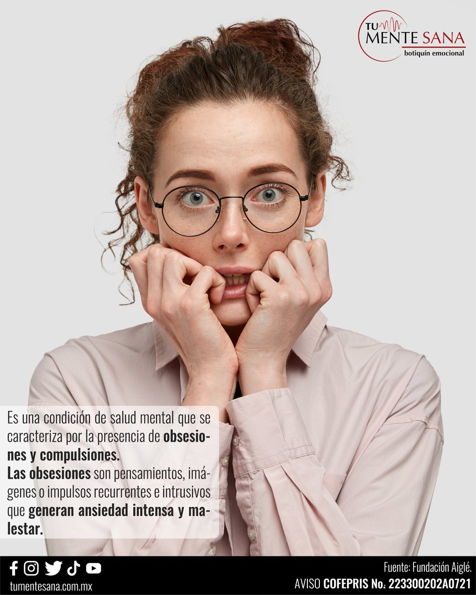 tumentesanaOf's tweet photo. 👆El #TOC implica un ciclo de obsesiones que generan #ansiedad, seguidas de #compulsiones que buscan aliviar esa ansiedad, aunque temporalmente.👀
📚Si te gustaría conocer más del tema no olvides seguirnos y compartir tus dudas en los comentarios.👍 https://t.co/pe4XIBxgVd