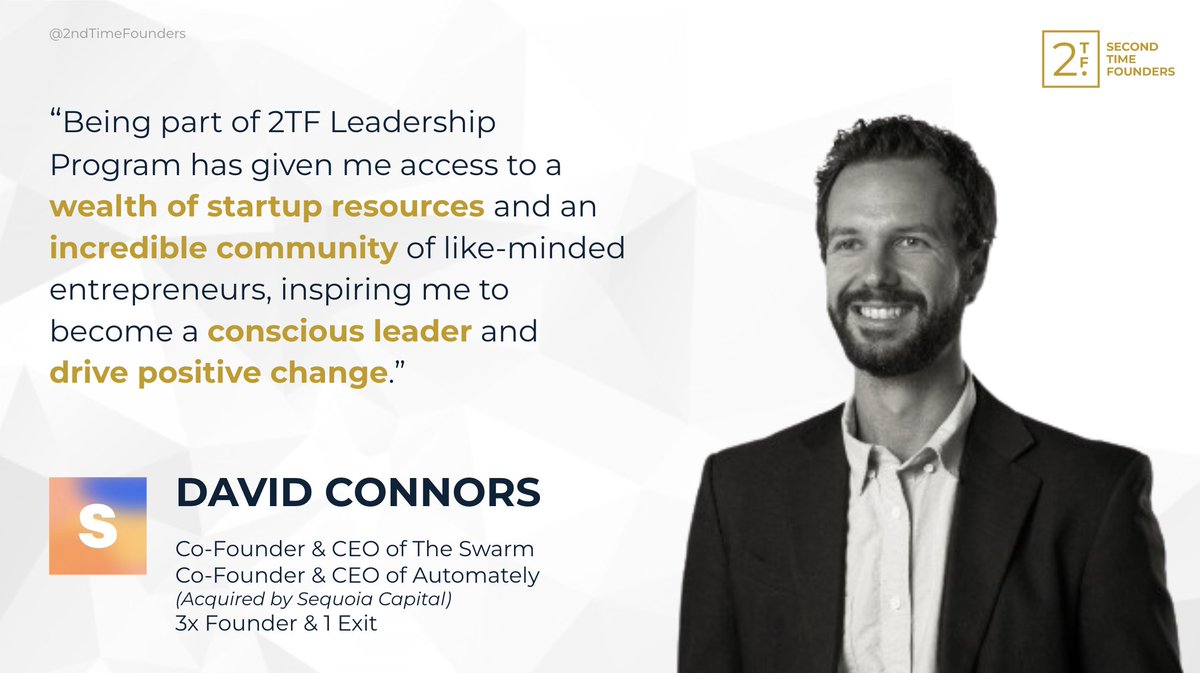 2ndTimeFounders's tweet photo. Hear directly from our 2TF Leadership Forum founder graduates as they share their journey and insights gained from the program, highlighting the power of conscious leadership. Don't miss out! Apply now: https://t.co/tZxMHDIq5g #SeasonedFounder #2TFForum #Leadership https://t.co/0zm6yjluJr