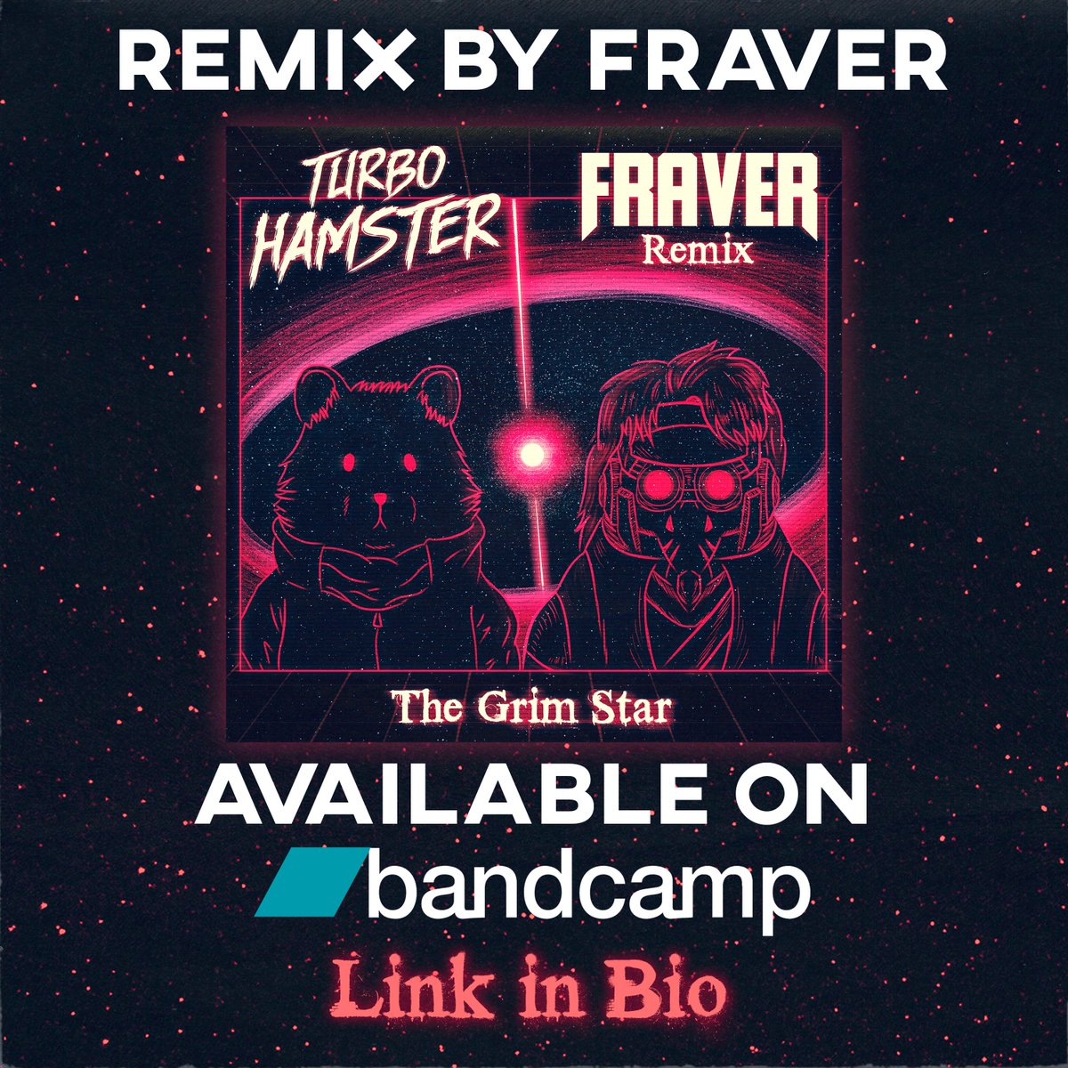 The "Grim Star" Remix by <a href="/Fraver_Official/">FRAVER🇺🇦</a> is now available on Bandcamp! It's your chance to support us directly and listen to the remix earlier! Follow Fraver on social media and listen to his music on platforms! 🐹