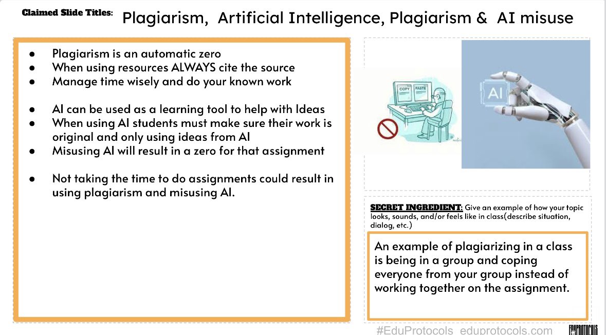 arianakhern's tweet photo. My students Iron Chefed the syllabus today.
5 people, 5 Iron Chefs, 10 minutes, 0 lecture, 100% engagement🤌🏻.
#Eduprotocols #IronChef #Biology #IntegratedScience #teachertips https://t.co/LpUOINbnlV