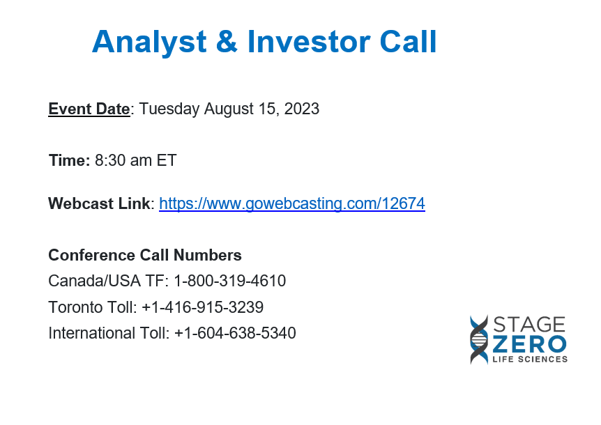 Q2 Financial Call $SZLS $SZLSF #analystcall