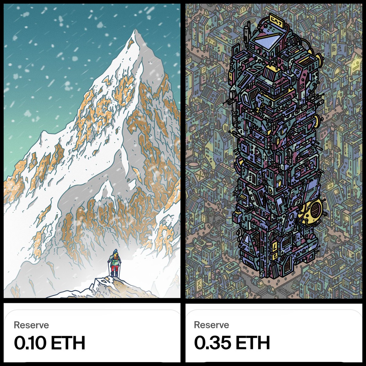 GM 🌞

Both pieces still available on my <a href="/foundation/">Foundation 🌐</a> collection.

All of the others have been sold except these two since bear. 

Any takers?

🔗Links below and on bio